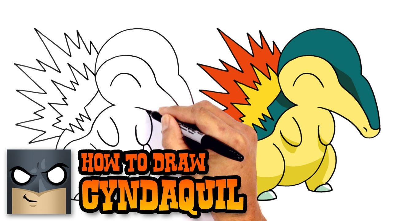 1280x720 How To Draw Pokemon Cyndaquil - Cyndaquil Drawing