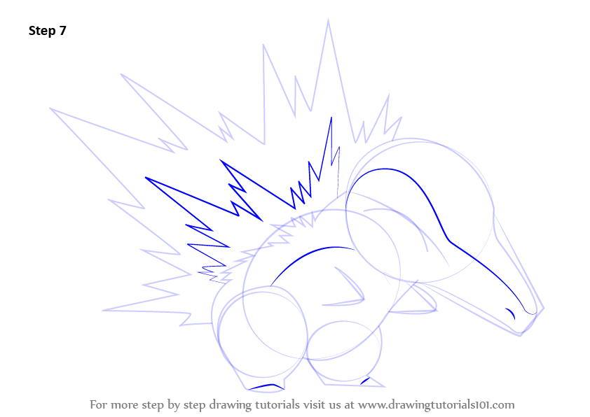 842x596 Learn How To Draw Cyndaquil From Pokemon - Cyndaquil Drawing