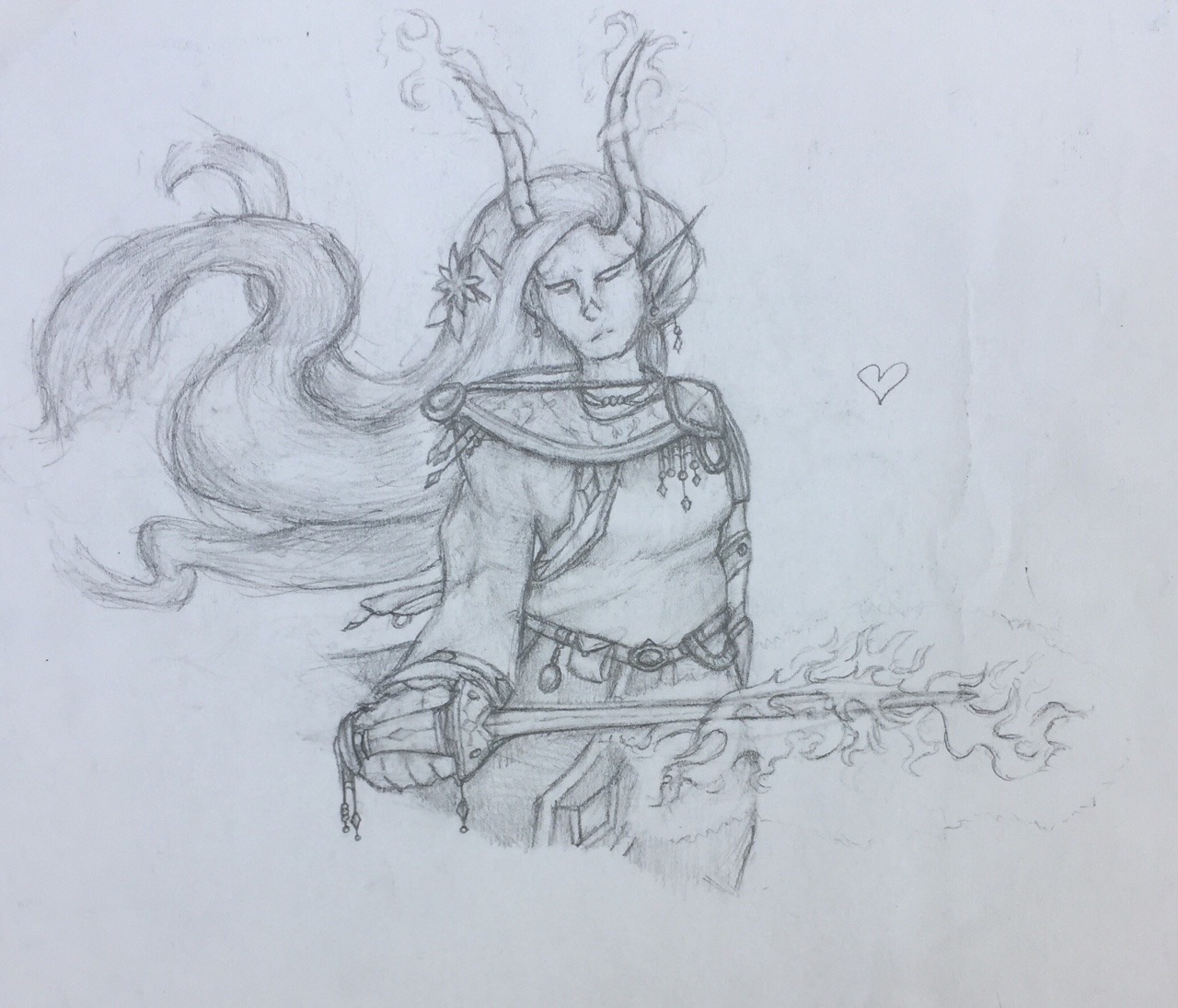 1280x1095 The Grinning Wyrm Dampd A Drawing Of Deliah, An Npc From One Of My - D&D Drawing