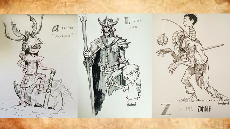 970x545 dampd monster alphabet geek and sundry - D&D Drawing
