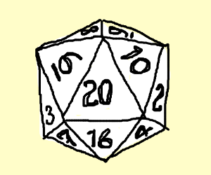 300x250 Drawing - D20 Drawing