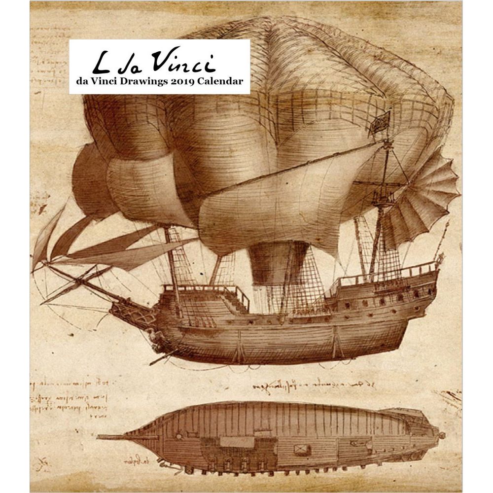 1000x1000 leonardo da vinci drawings desk calendar - Da Vinci Drawings