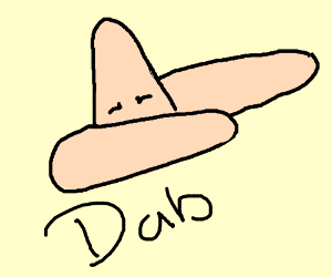300x250 Patrick The Starfish Doing The Dab Drawing - Dab Drawing