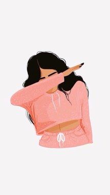 215x381 girl, iphone wallpaper, wallpaper, girl drawing, dab iphone - Dab Drawing