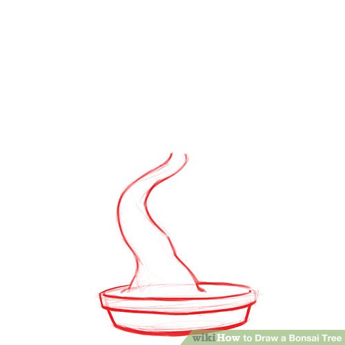 500x500 How To Draw A Bonsai Tree Steps - Dab Drawing Easy