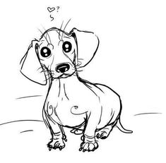 235x231 dachshund drawings - Dachshund Cartoon Drawing