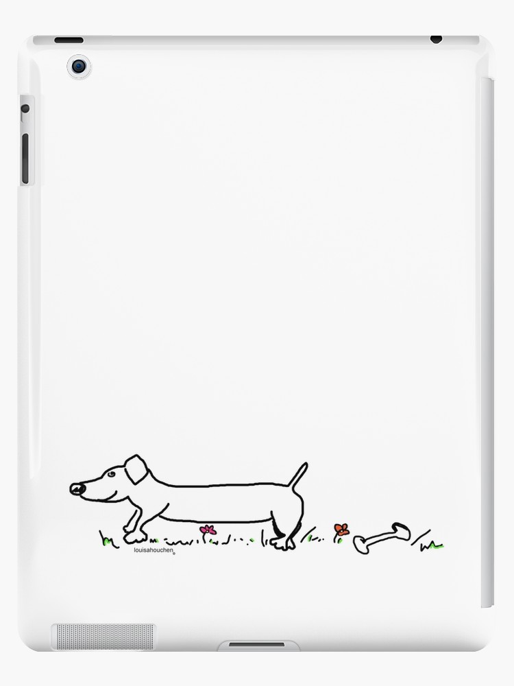 750x1000 Sausage Dog - Dachshund Drawing