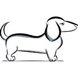 250x250 Dachshund Drawings - Dachshund Drawing