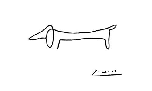 500x300 Slideshow Are Dachshunds The Most Artful Of Dogs Mobylives - Dachshund Drawing Picasso