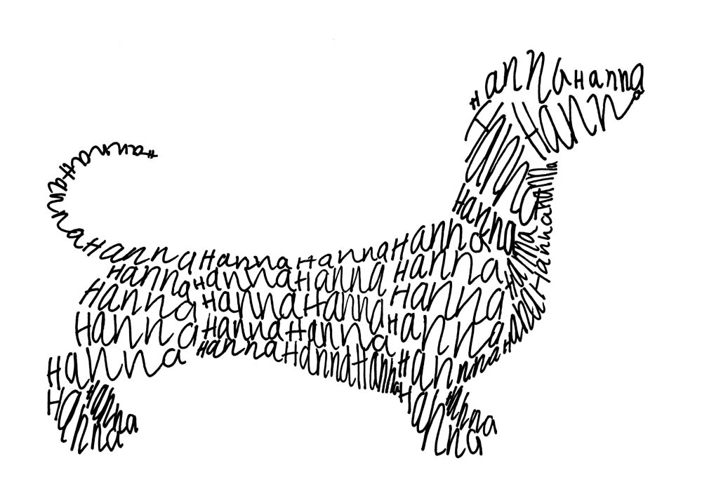 1000x707 Anti Art Pets Line Drawings Of Dogs And Cats - Dachshund Line Drawing