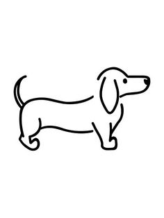 236x314 Dachshund Drawings - Dachshund Line Drawing