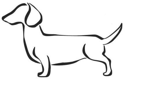 512x384 dachshund, doxie, wiener let your wieners hang out! dachshund - Dachshund Line Drawing