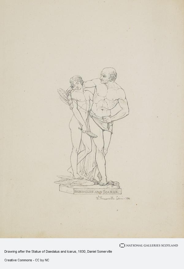 600x874 drawing after the statue of daedalus and icarus national - Daedalus And Icarus Drawing