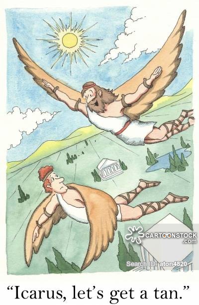400x611 icarus cartoons and comics - Daedalus And Icarus Drawing