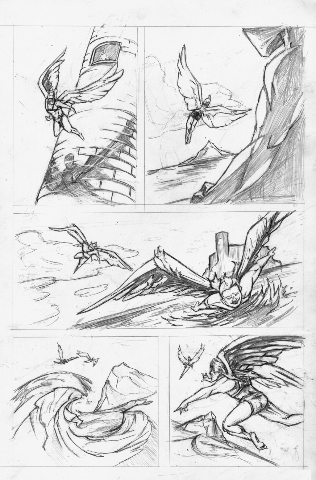 1024x1557 icarus - Daedalus And Icarus Drawing