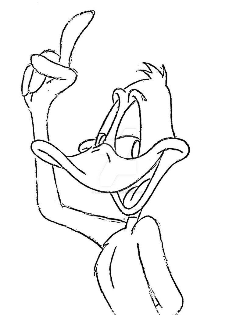 774x1032 Daffy Duck - Daffy Duck Drawing