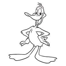 230x230 Top Daffy Duck Coloring Pages For Kids - Daffy Duck Drawing