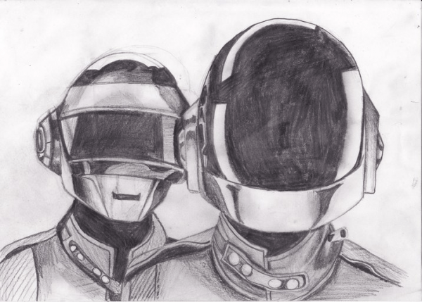 600x429 Daft Punk Drawing - Daft Punk Drawing