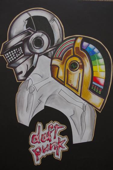 375x565 Daft Punk Fan Art Drawing - Daft Punk Drawing