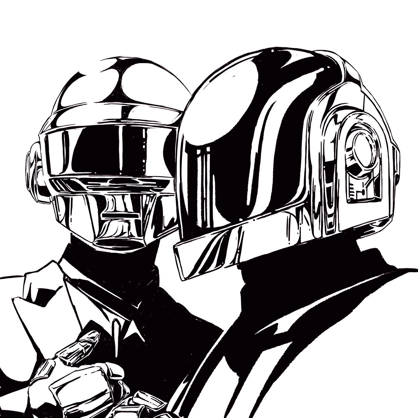 Daft Punk Drawing at Explore collection of Daft