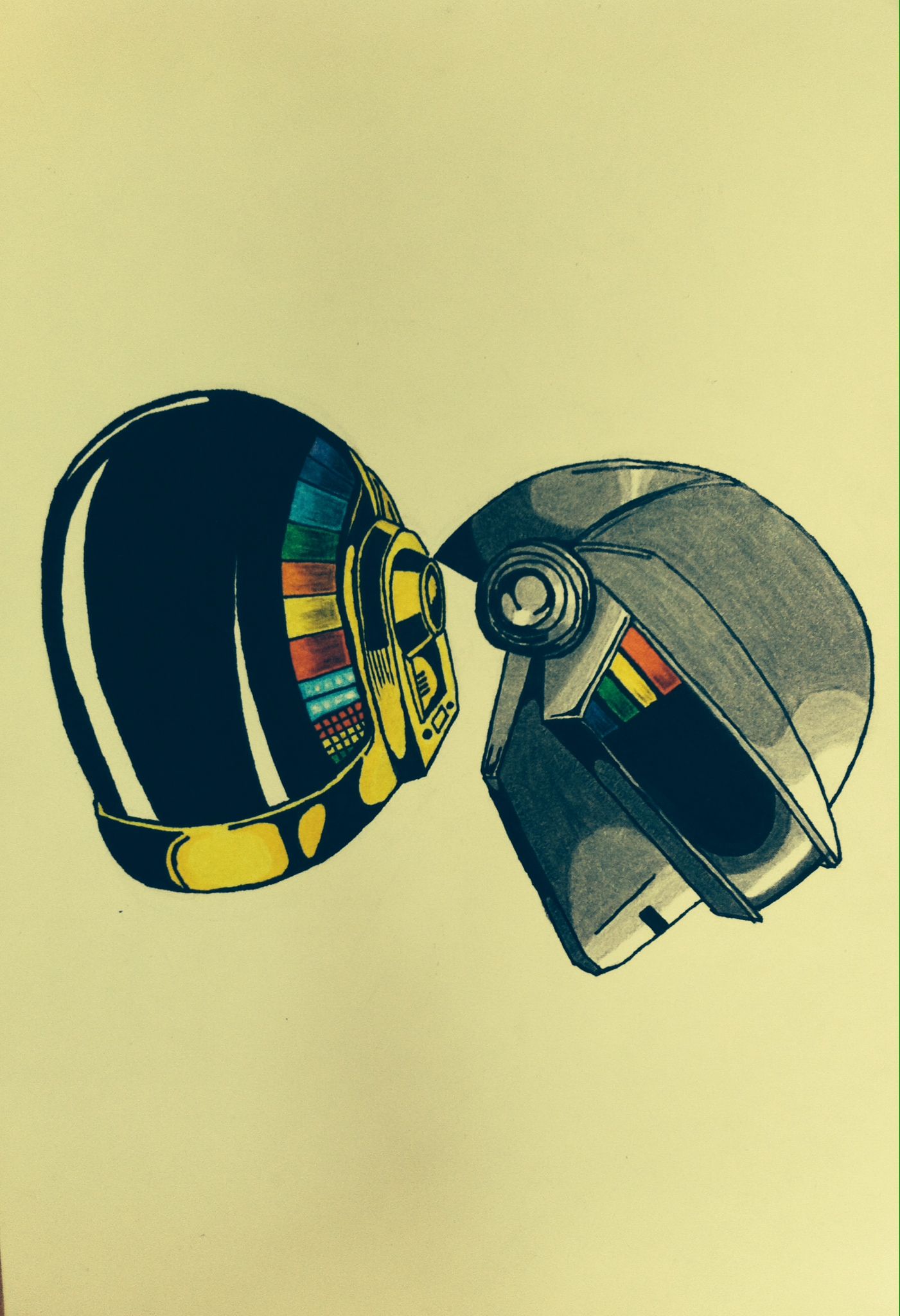 1401x2048 daft punk helmets drawing illustration helmet drawing - Daft Punk Drawing
