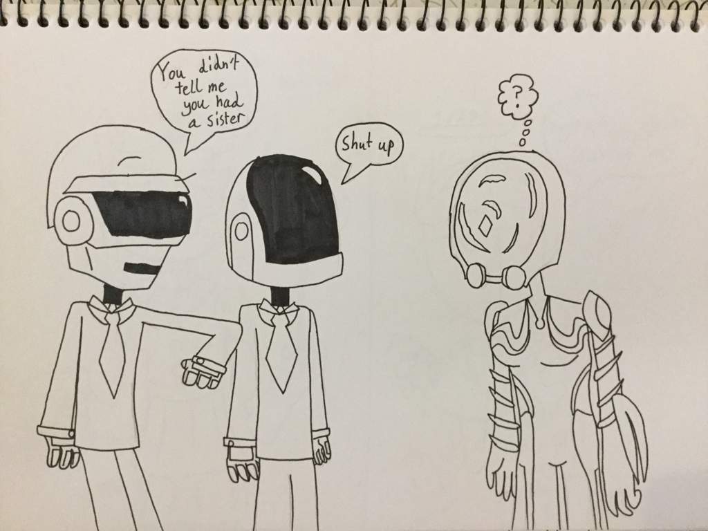 1024x768 Waframe And Daft Punk Amino - Daft Punk Drawing