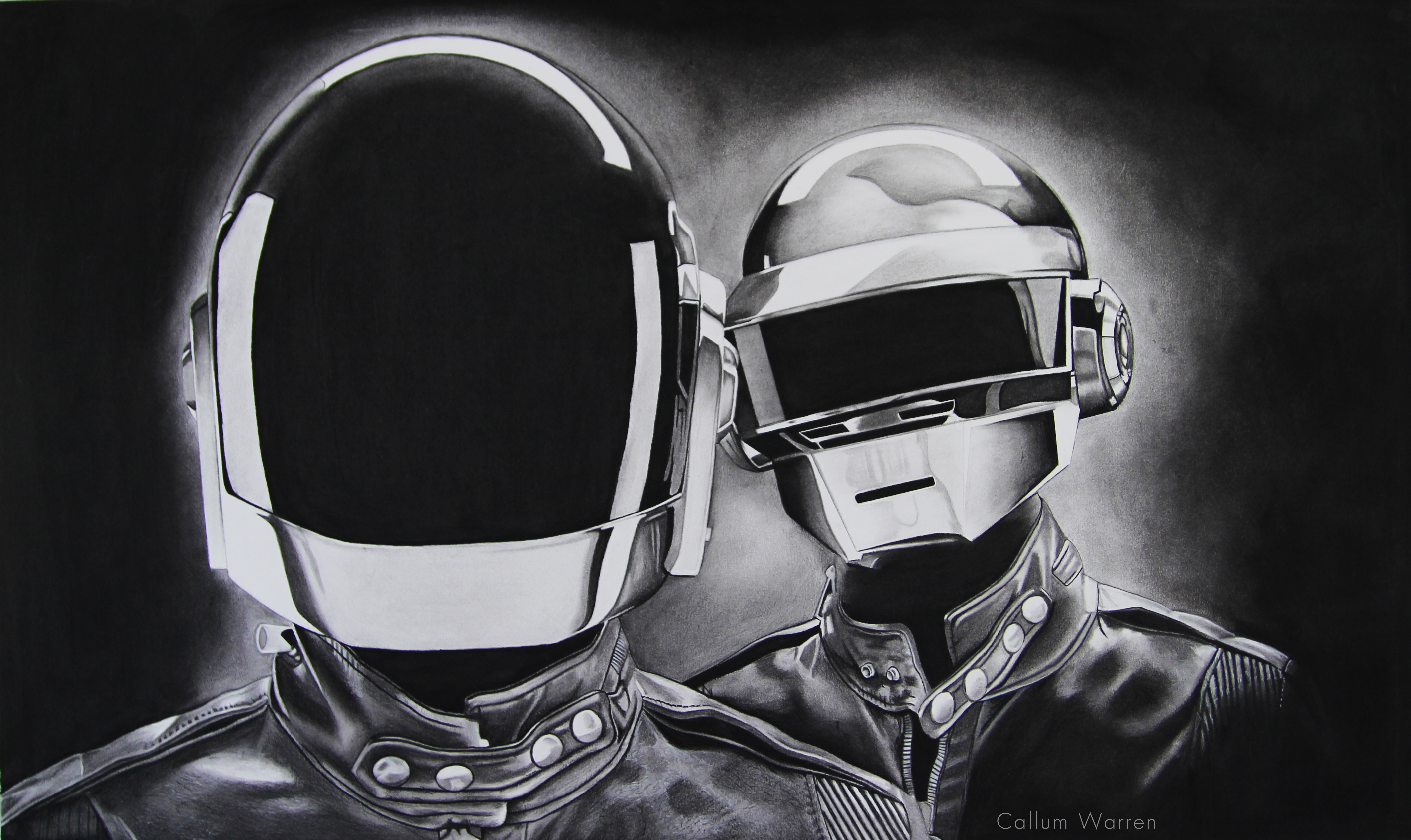 4245x2529 daft punk! callum warren - Daft Punk Drawing