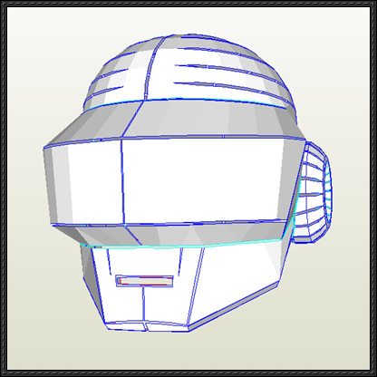 416x416 Daft Punk - Daft Punk Helmet Drawing