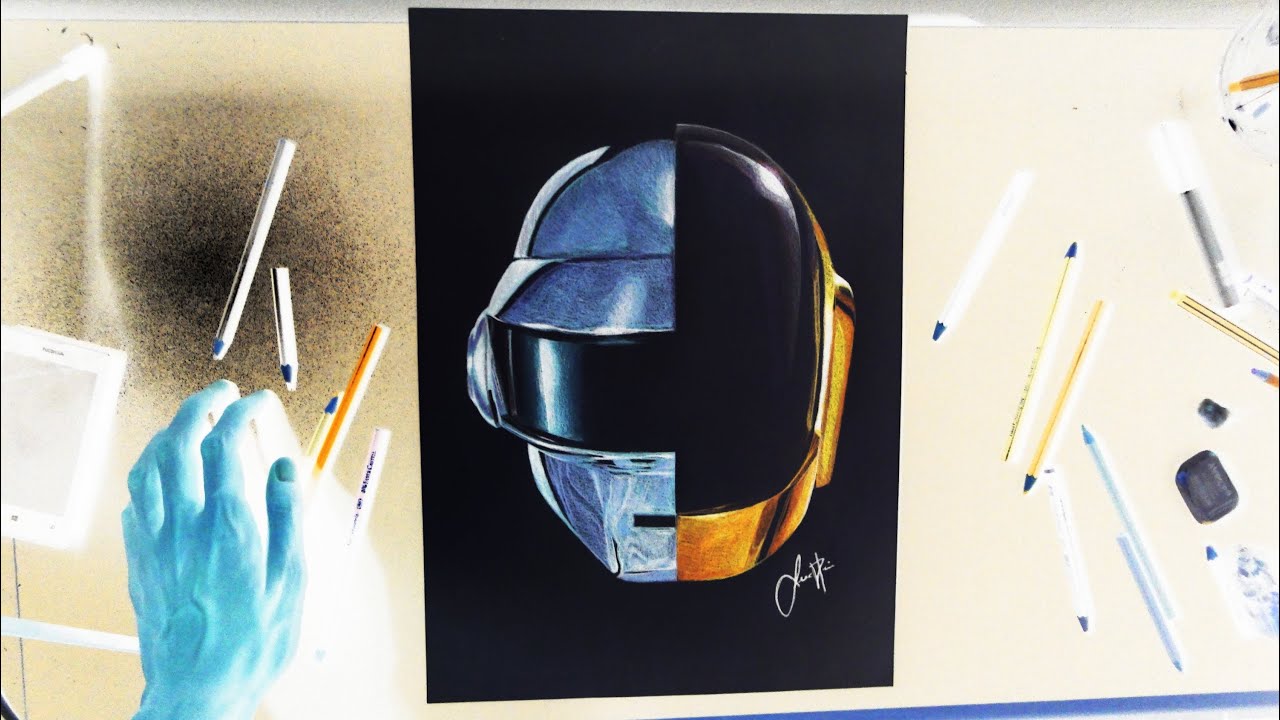 1280x720 Daft Punk Helmet - Daft Punk Helmet Drawing