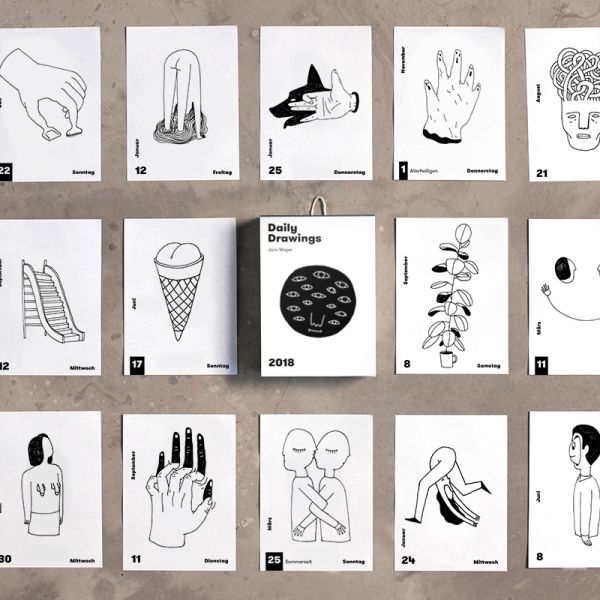 600x600 daily drawings calendar coblisher - Daily Drawing