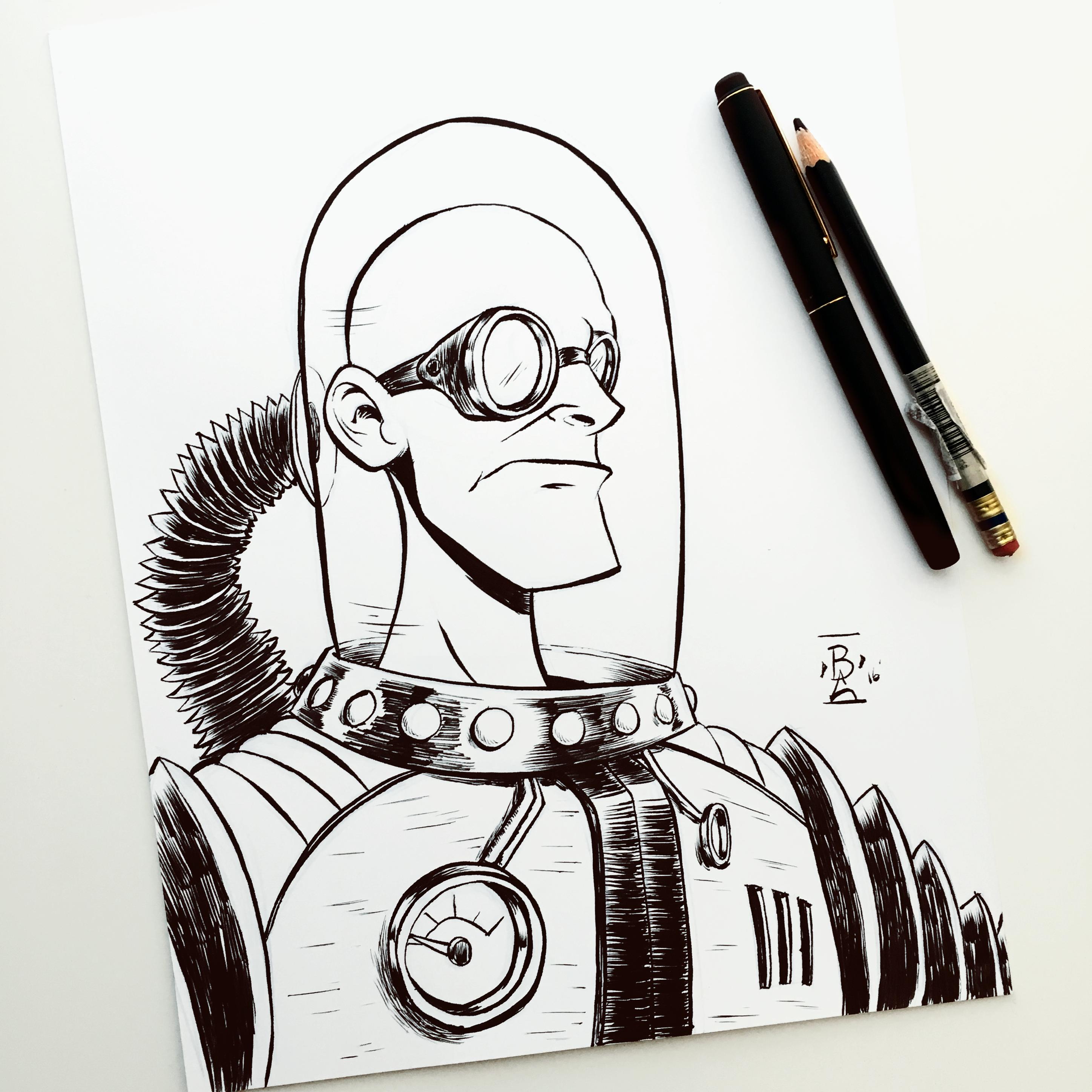 2896x2896 mr freeze ink daily drawing - Daily Drawing