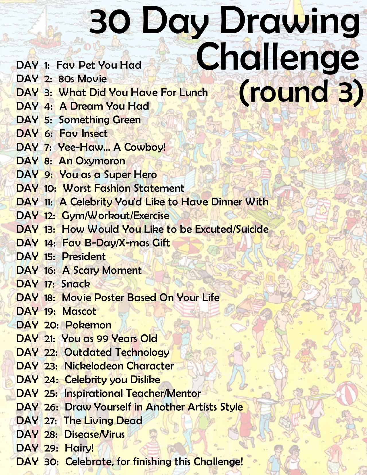 1280x1656 the daily drawing challenge, part holy cow, another monthly - Daily Drawing