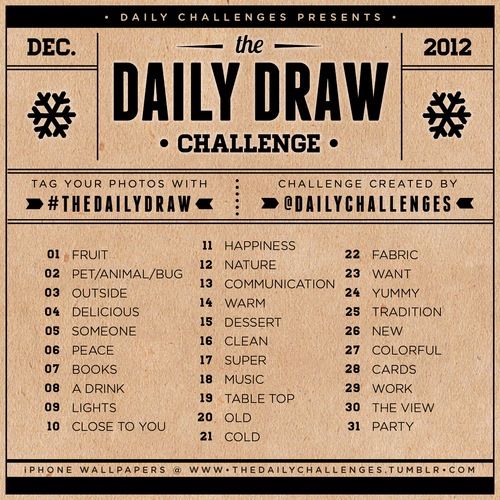 500x500 daily draw challenge inspiration in drawings, day - Daily Drawing