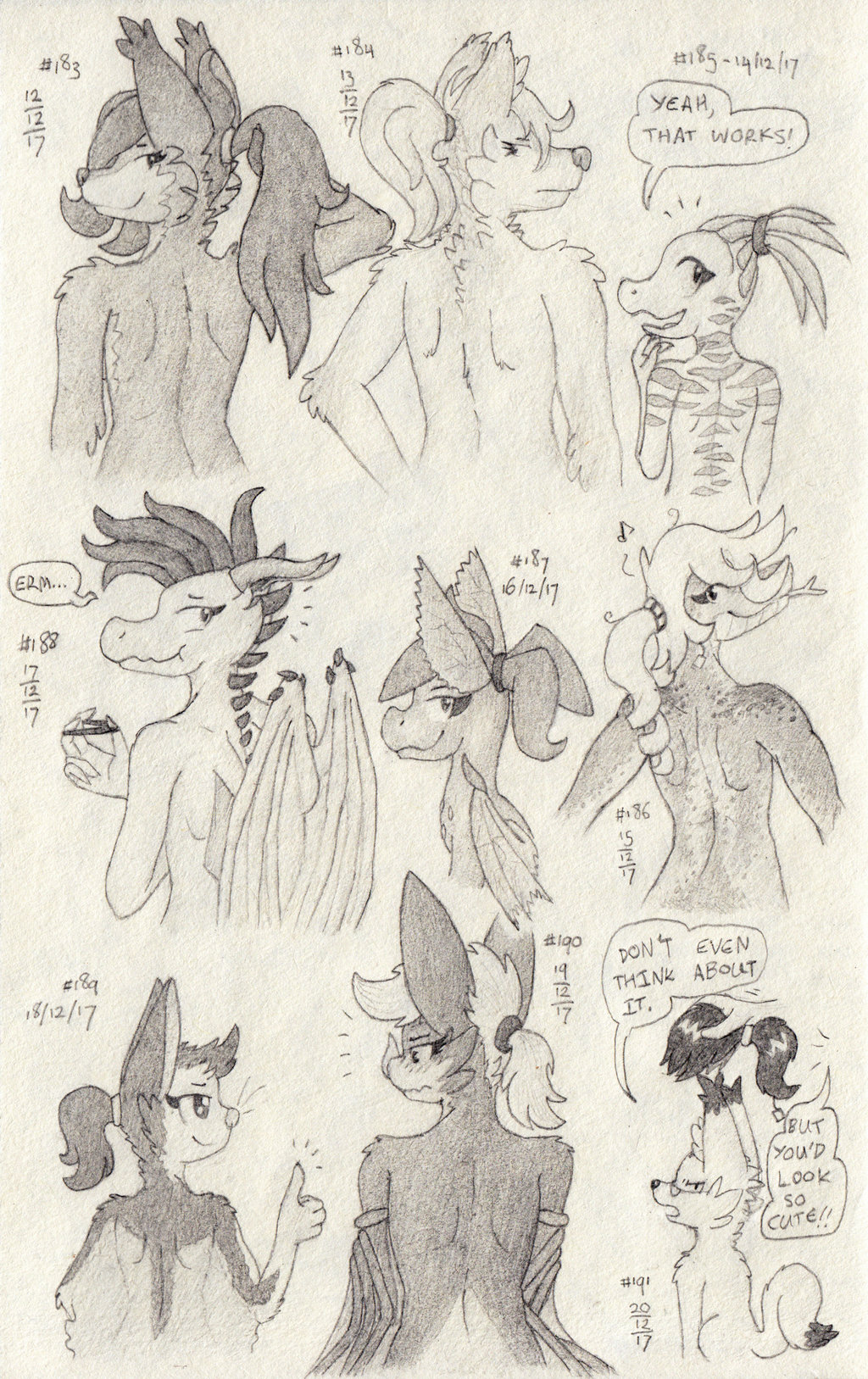 1024x1627 a special ponytail themed - Daily Drawing Challenge