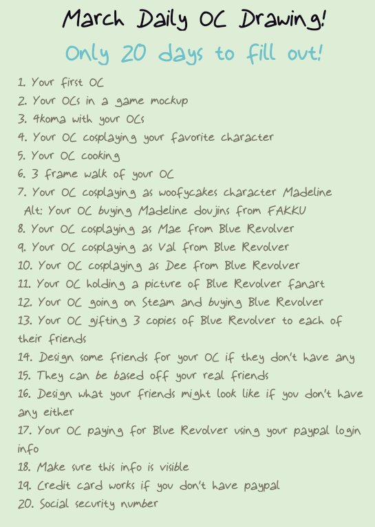 545x767 woof on twitter hey guys i made this daily draw sheet for march - Daily Drawing Ideas