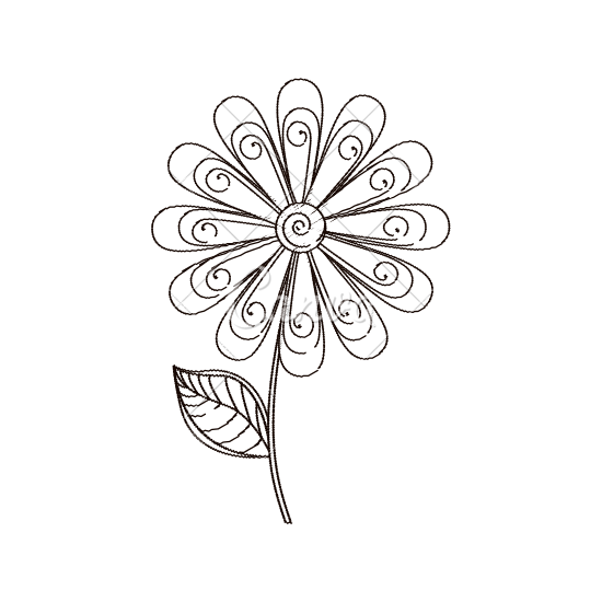 550x550 Collection Of Free Chain Drawing Flower Download On Ui Ex - Daisy Chain Drawing