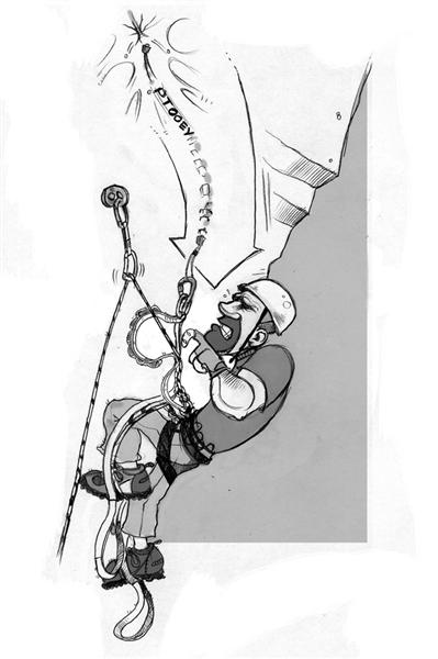 399x600 climb safe the dangers of short static falls - Daisy Chain Drawing