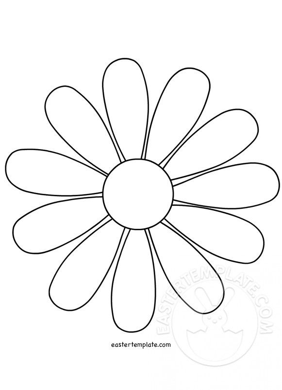 581x803 Flower Outline Template Daisy Flower Template - Daisy Drawing Outline