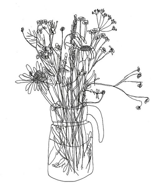 500x615 Group Of Daisy Flower Drawing Tumblr - Daisy Drawing Tumblr