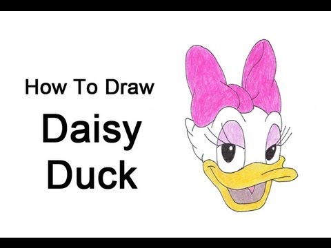 480x360 How To Draw Daisy Duck - Daisy Duck Drawing