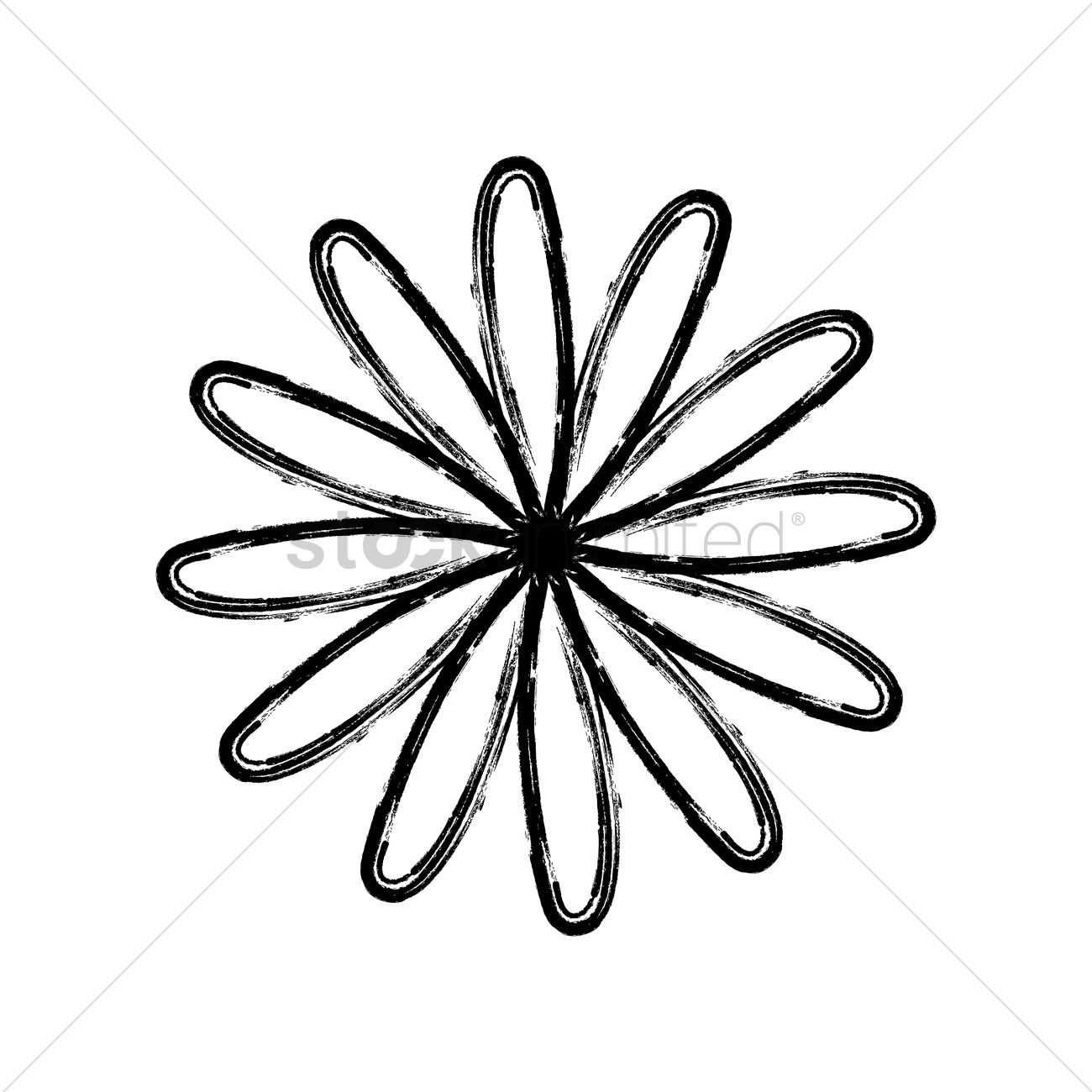 1300x1300 Daisy Flower Vector Image - Daisy Outline Drawing
