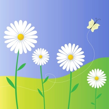 368x368 Daisy Flower Drawing Outline Free Vector Download - Daisy Outline Drawing