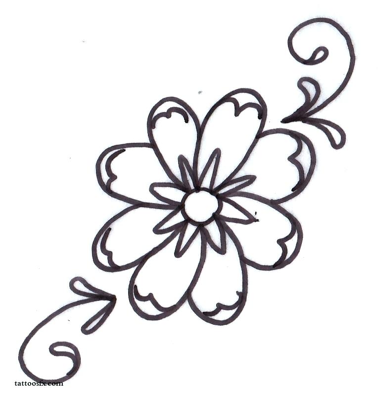 764x811 Free Daisy Flower Outline Download Free Clip Art Free Clip Art - Daisy Outline Drawing