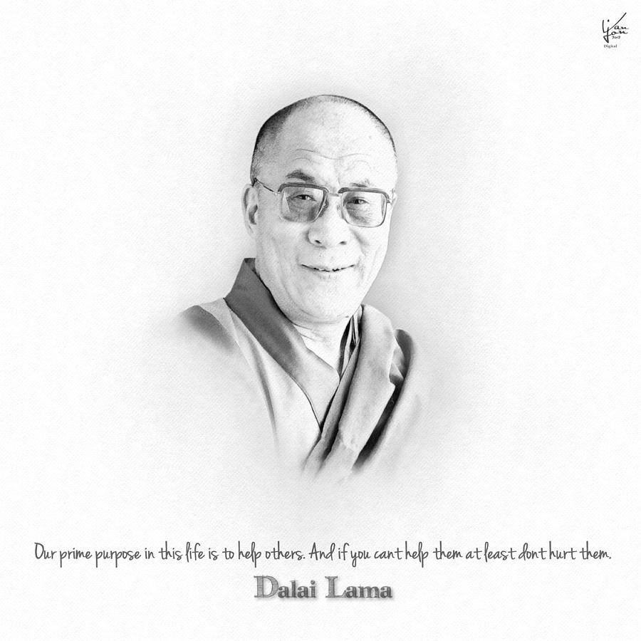 900x900 Dalai Lama Drawing Pic Drawing Skill - Dalai Lama Drawing