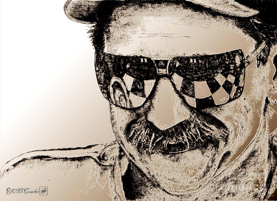 900x653 dale earnhardt sr in mixed media - Dale Earnhardt Drawing