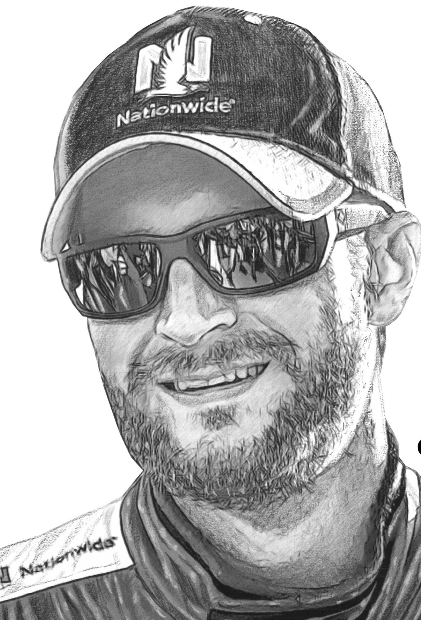 1389x2048 dale jr sketched - Dale Earnhardt Drawing