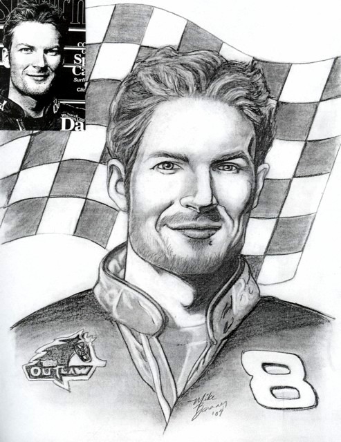493x640 portrait of dale earnhardt jr - Dale Earnhardt Drawing