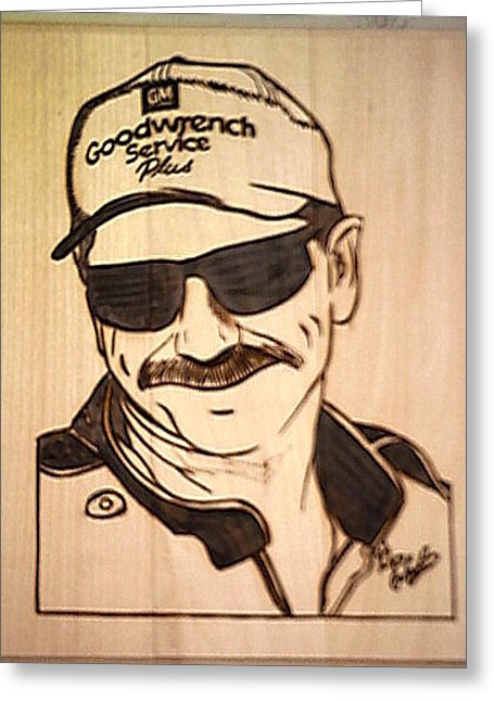 455x646 unfinished dale earnhardt sr pyrography - Dale Earnhardt Drawing