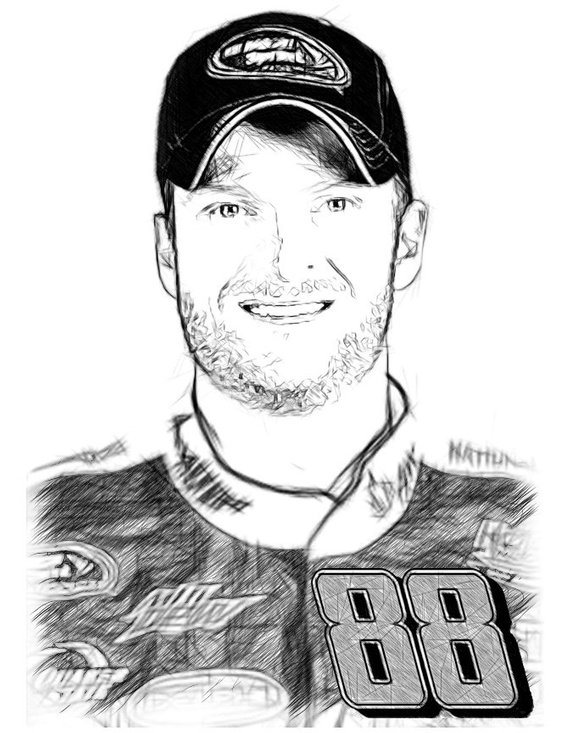 570x733 dale earnhardt drawing t shirt etsy - Dale Earnhardt Drawing