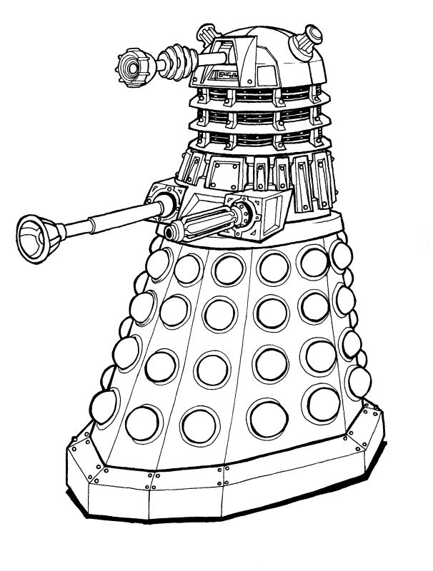 606x800 dalek drawing free download - Dalek Drawing